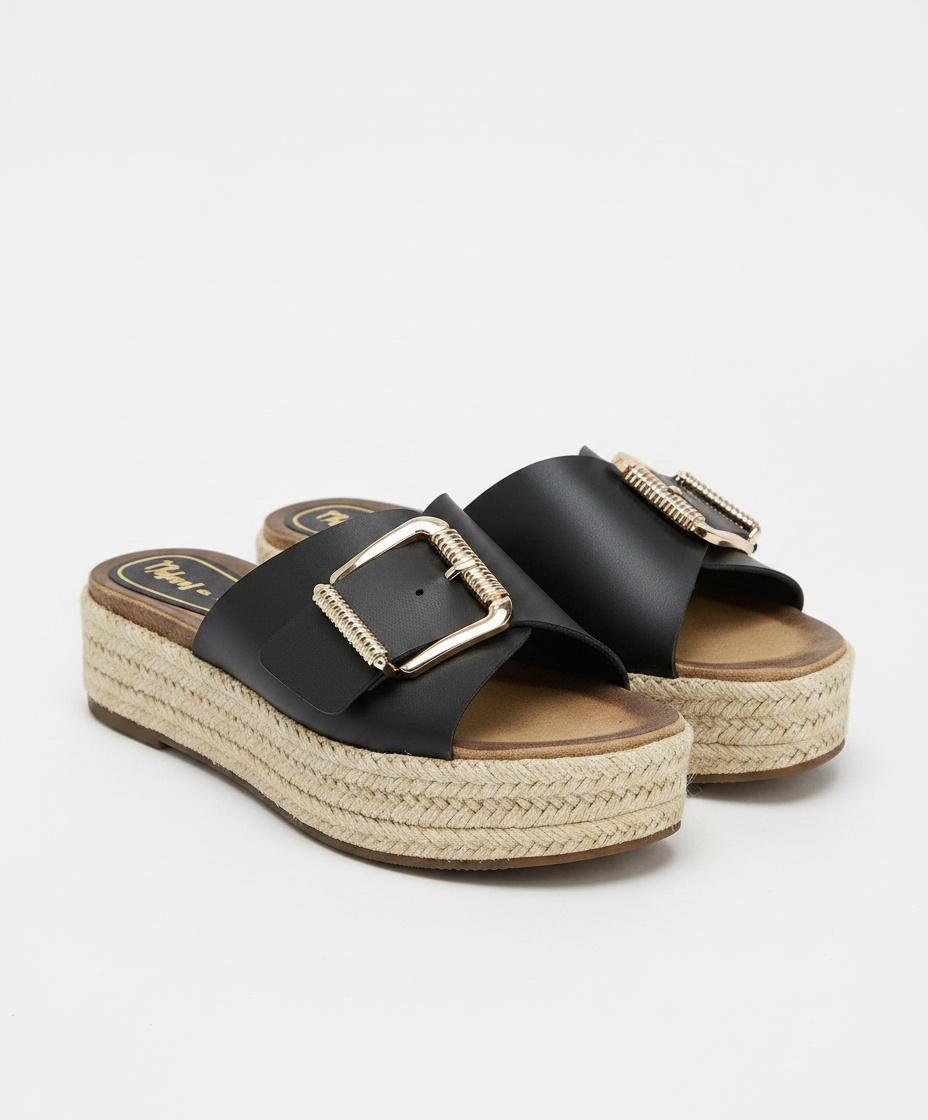 Sabot Cuir compensé Boucle 5