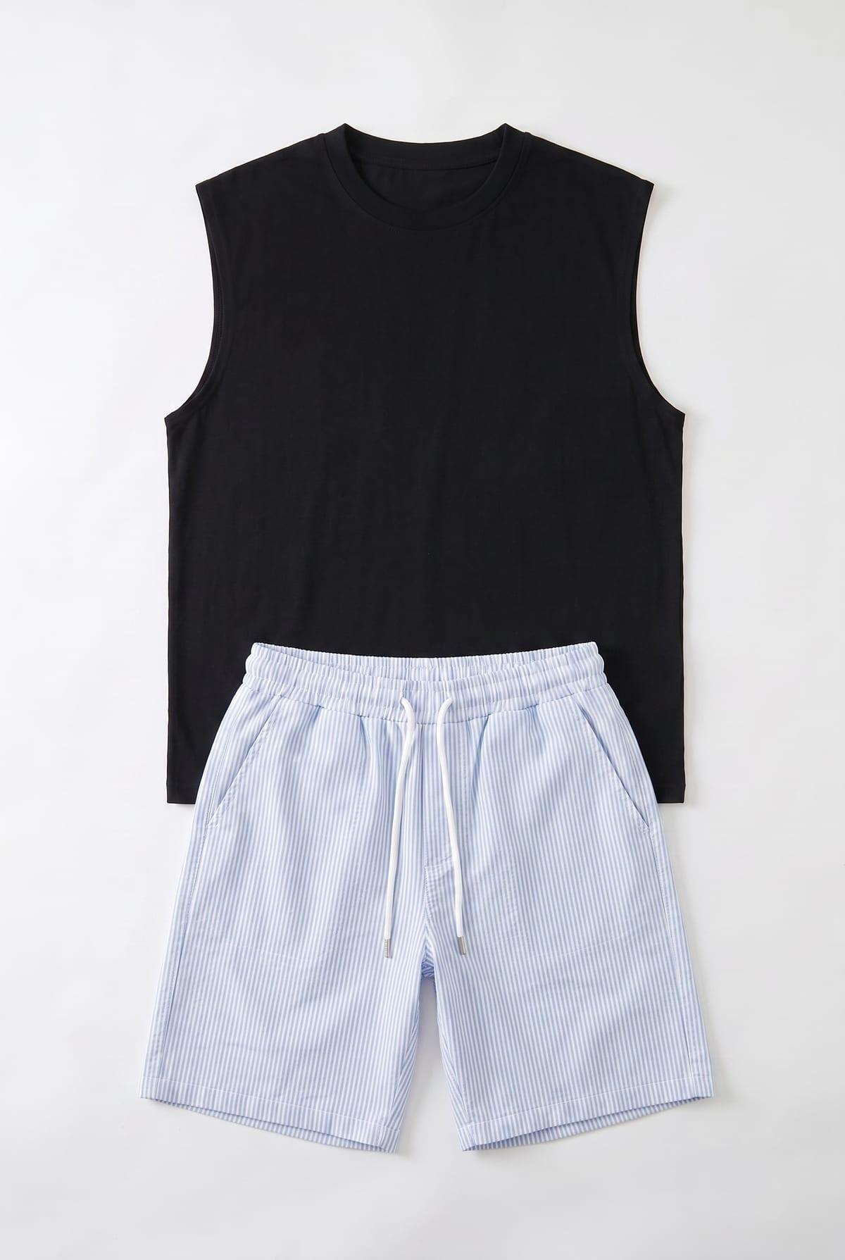 Set Débardeur + Short Riée Blue 2
