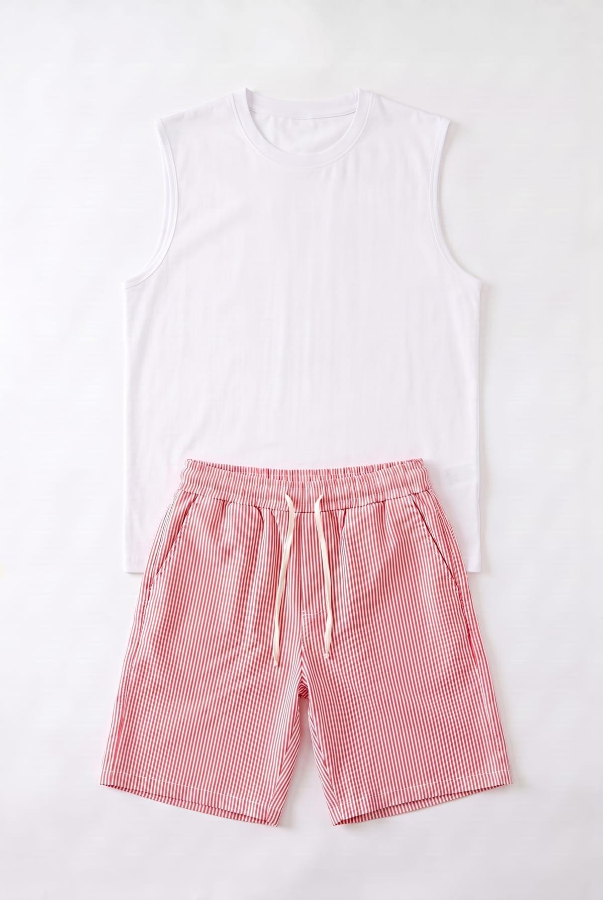 Set Débardeur + Short Riée Rose