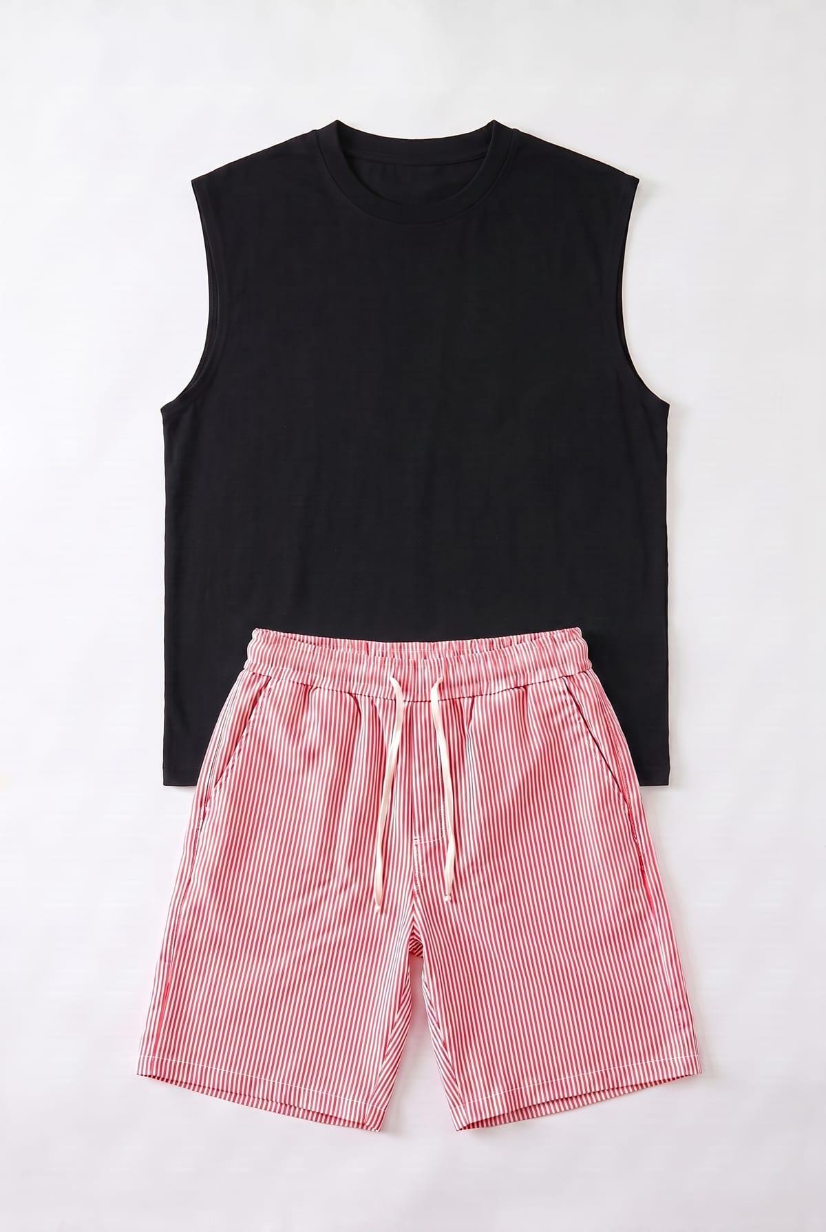 Set Débardeur + Short Riée Rose 2