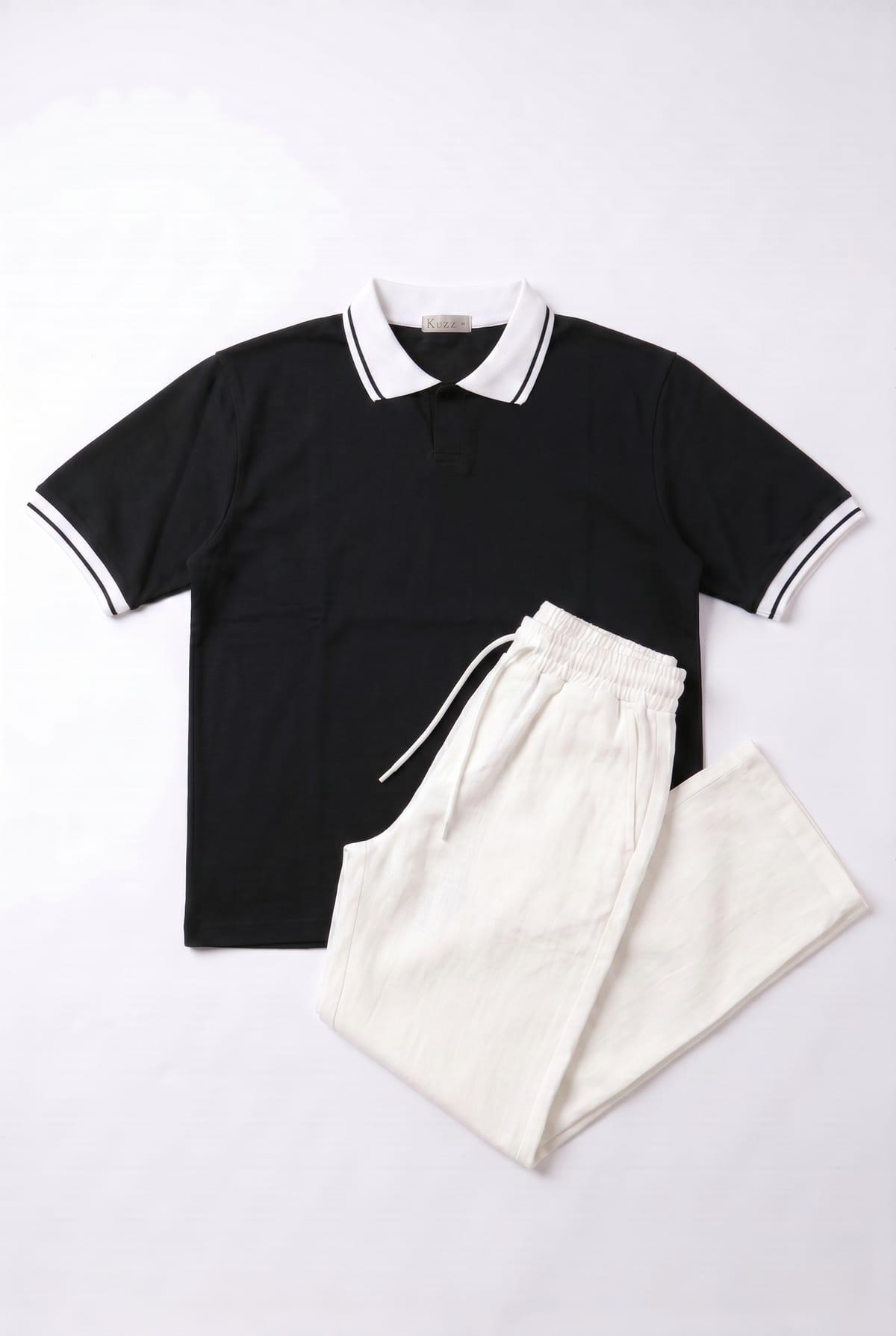 Set Polo + Panta Line Blanc 3