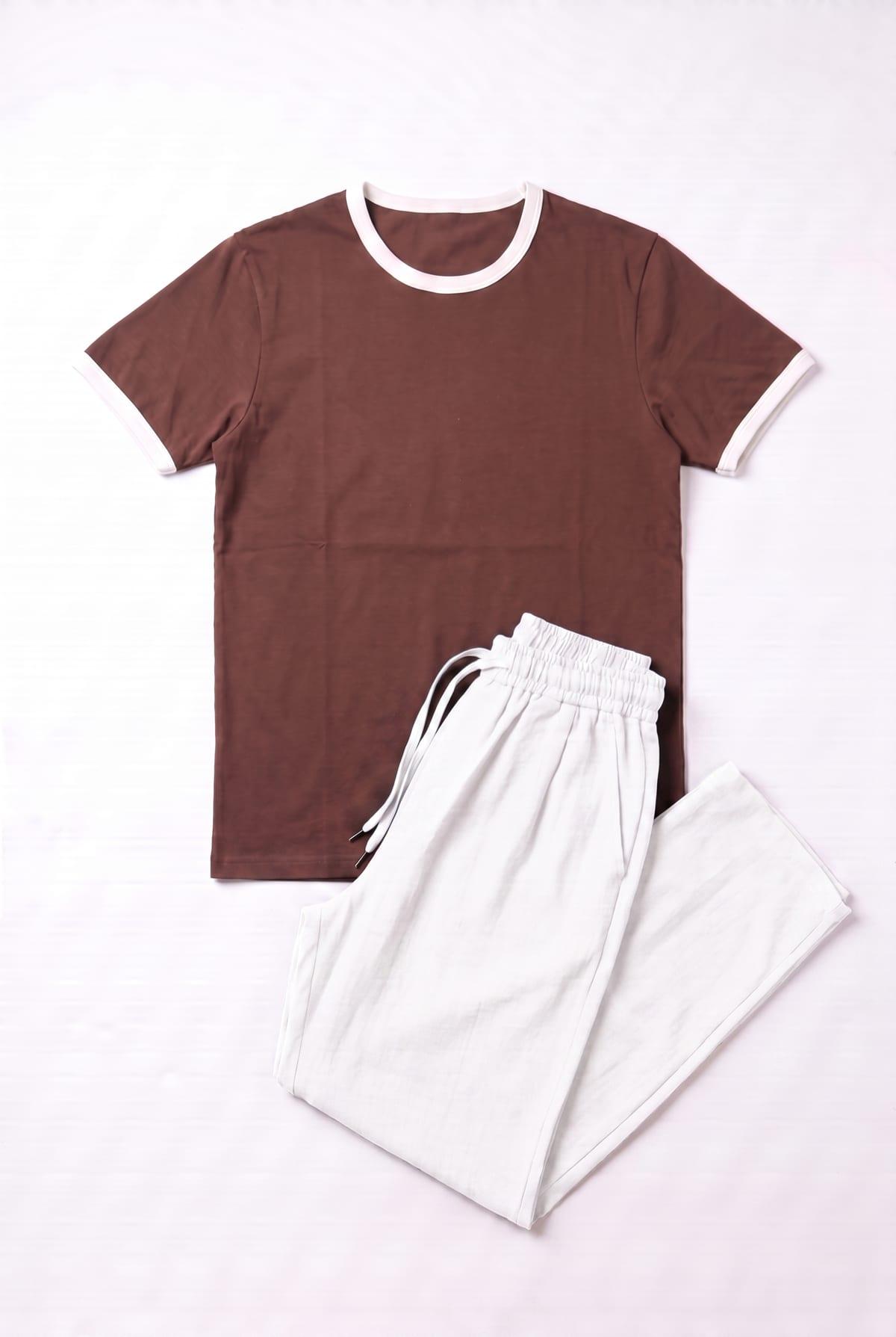 Set Ringer T-Shirt + Pantalon Kamraya Blanc 4
