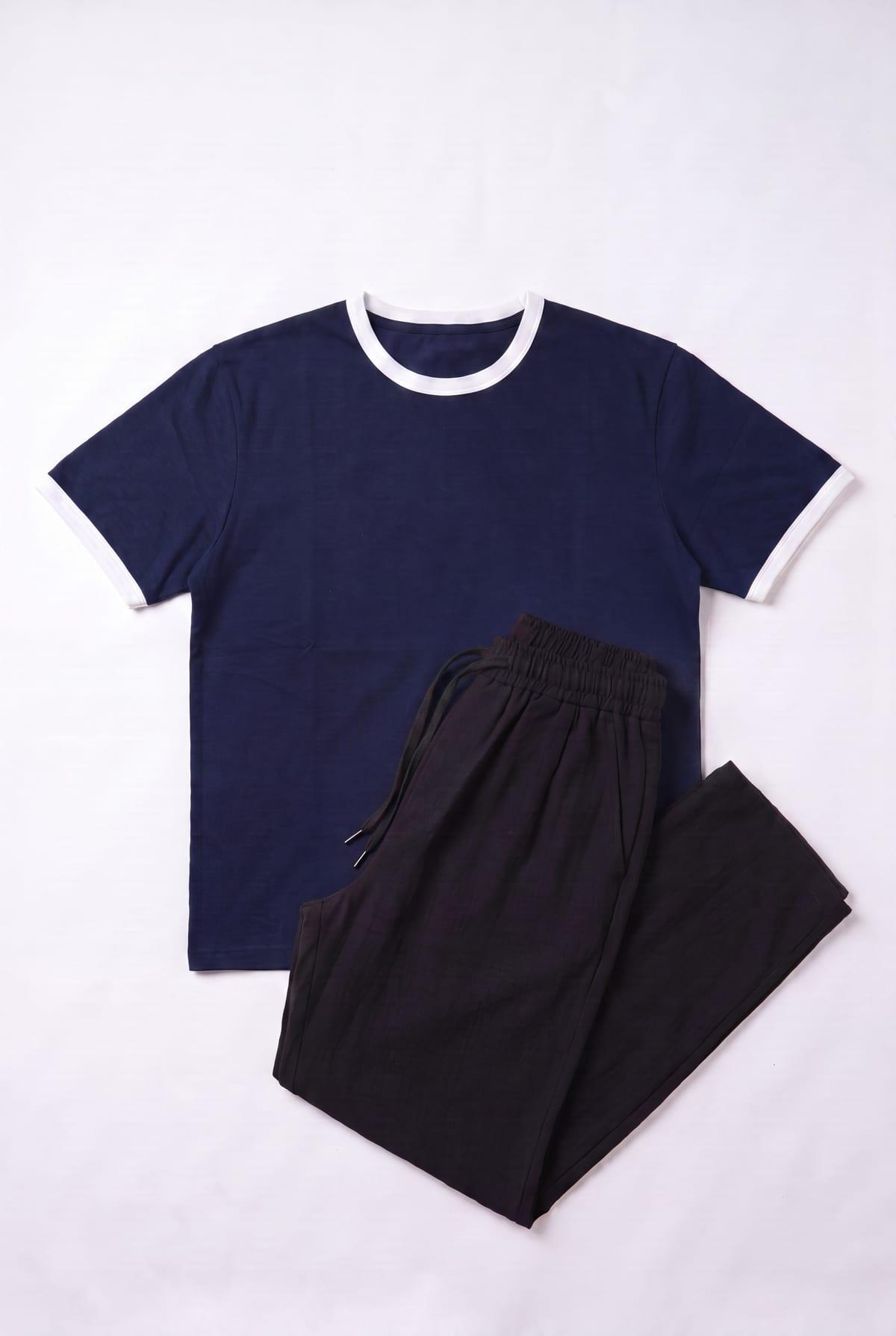 Set Ringer T-Shirt + Pantalon Kamraya Noir 2