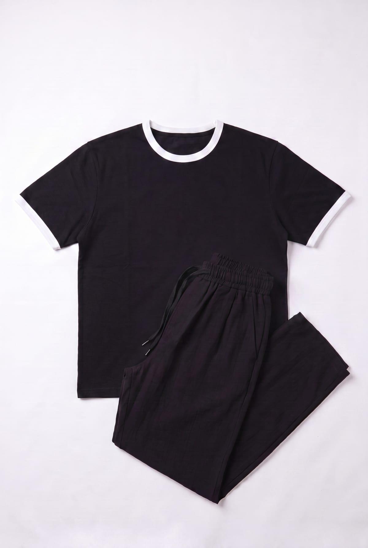 Set Ringer T-Shirt + Pantalon Kamraya Noir 3