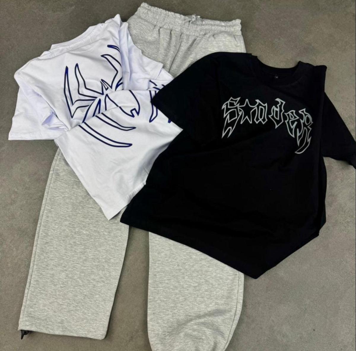 Set T-Shirt Oversize Imprimé Spider + Baggy Pants 5