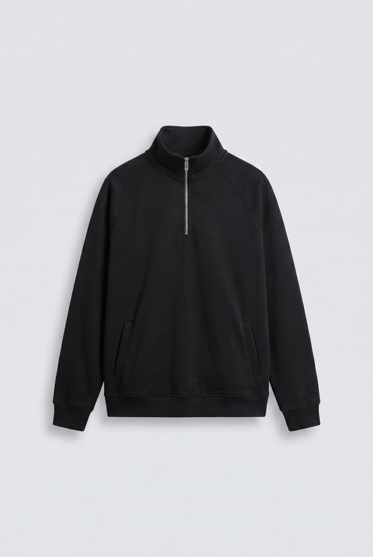 Sweat Col Zippé Basique