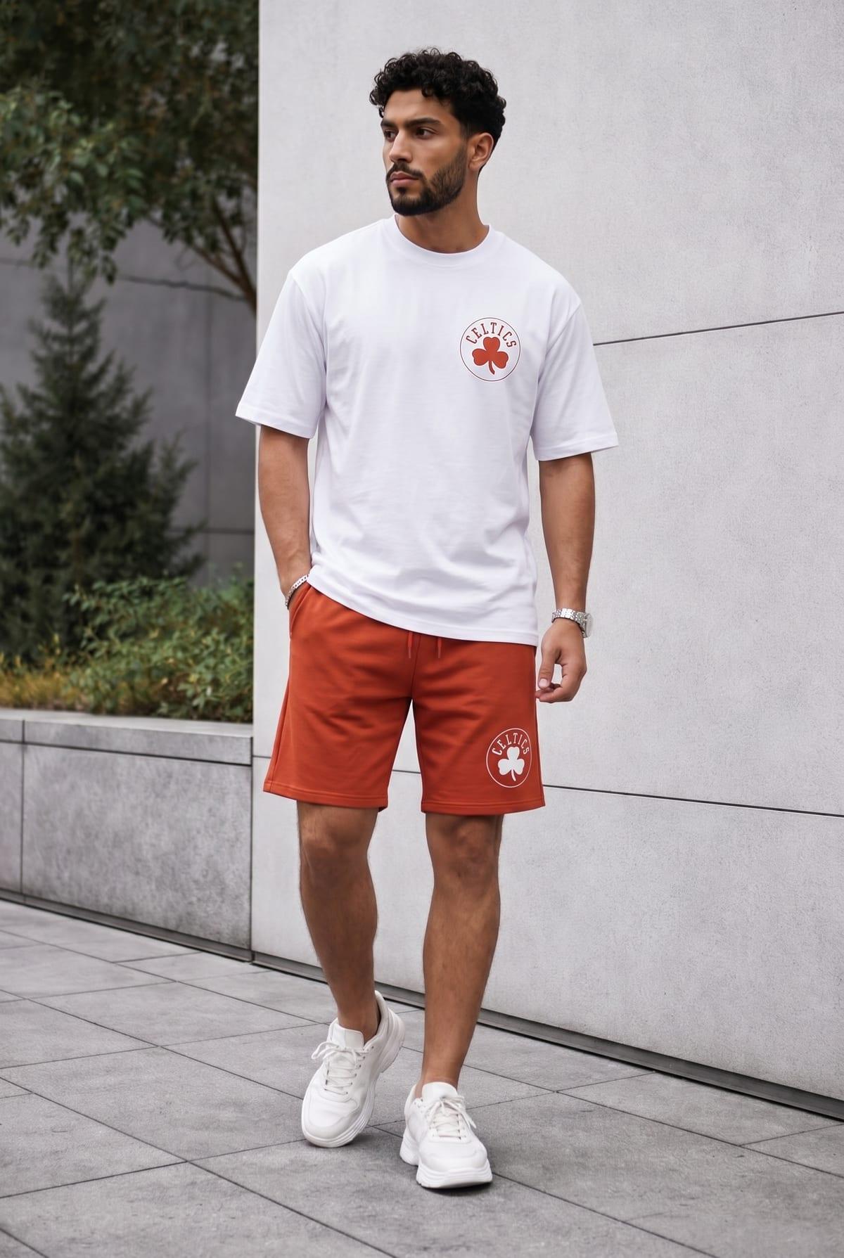 Set Tshirt Blanc+short 4