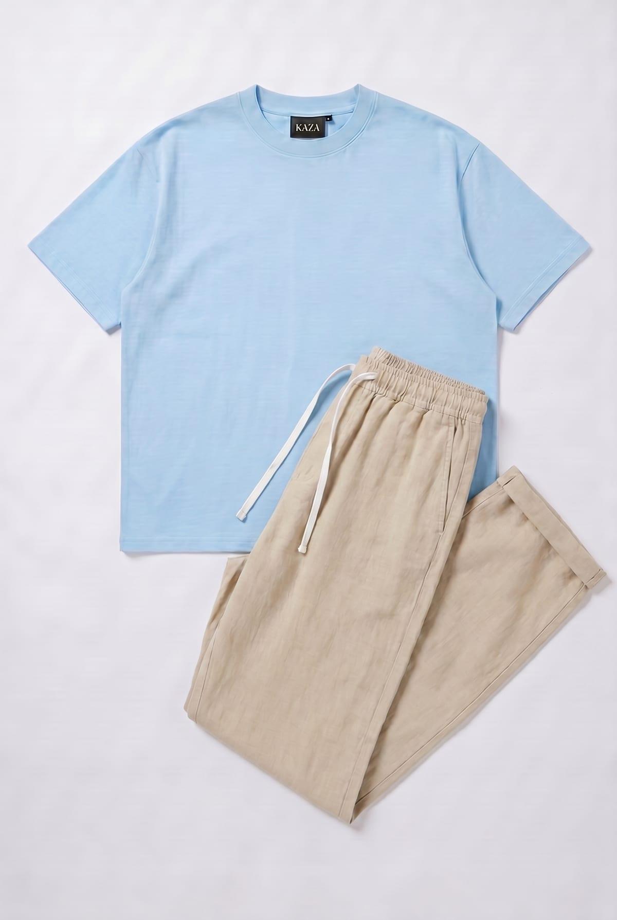 Set Tshirt Coton Oversized + Kamraya Beige 4