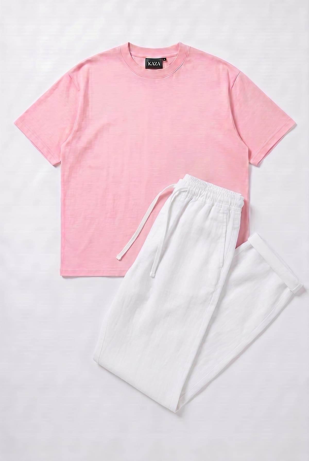 Set Tshirt Coton Oversized + Kamraya Blanc 2