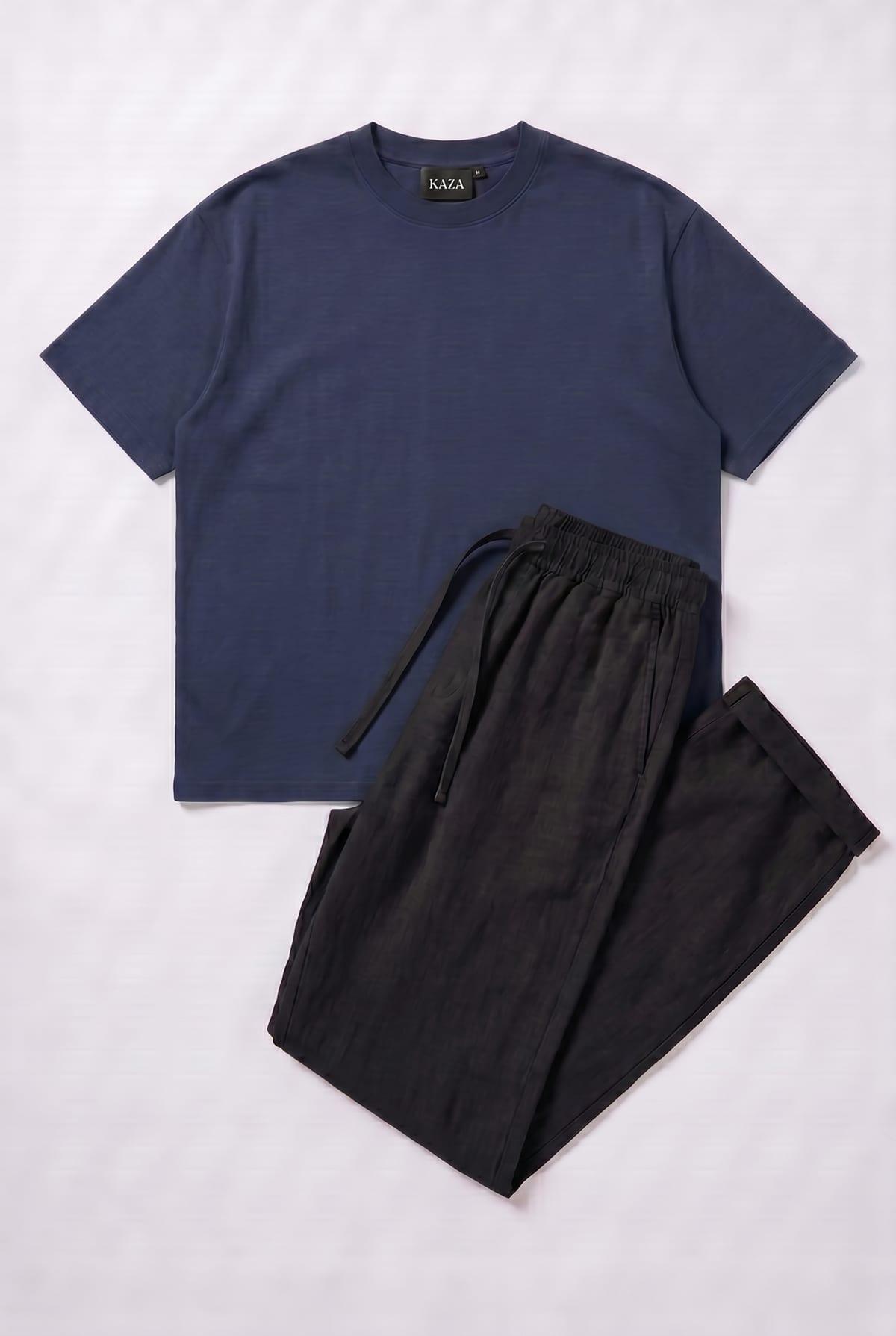 Set Tshirt Coton Oversized + Kamraya Noir