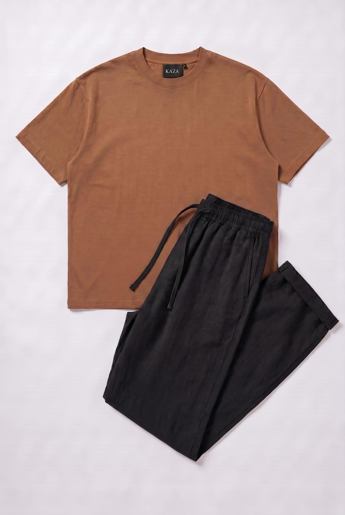 Set Tshirt Coton Oversized + Kamraya Noir 5