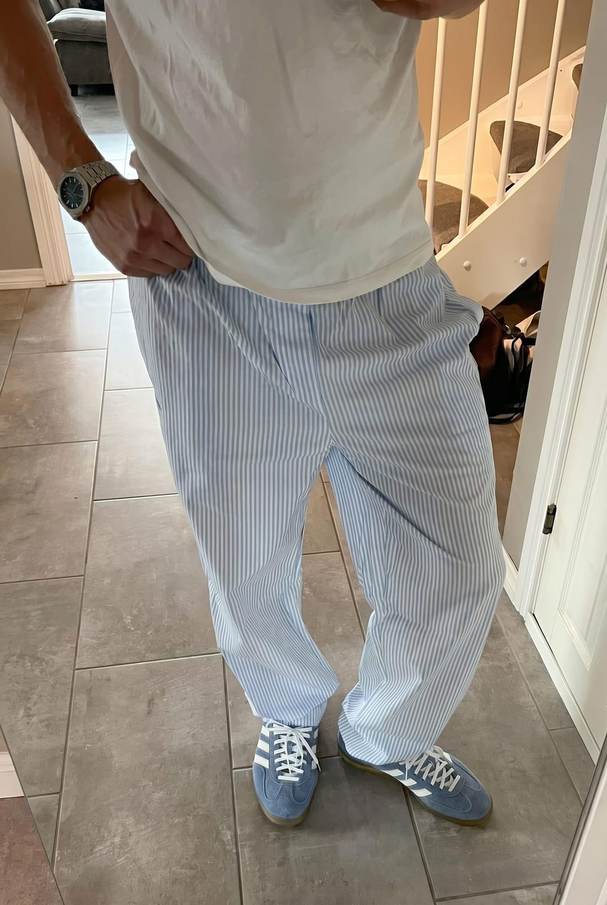 Set Tshirt + Pantalon À Rayures Style Pyjama 3