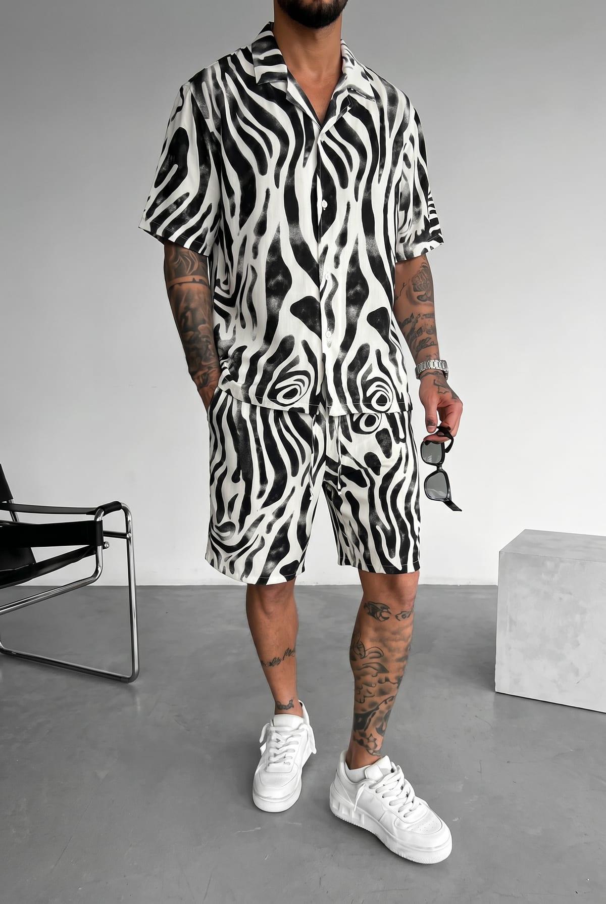 Set Zebra Chemise + Short 2
