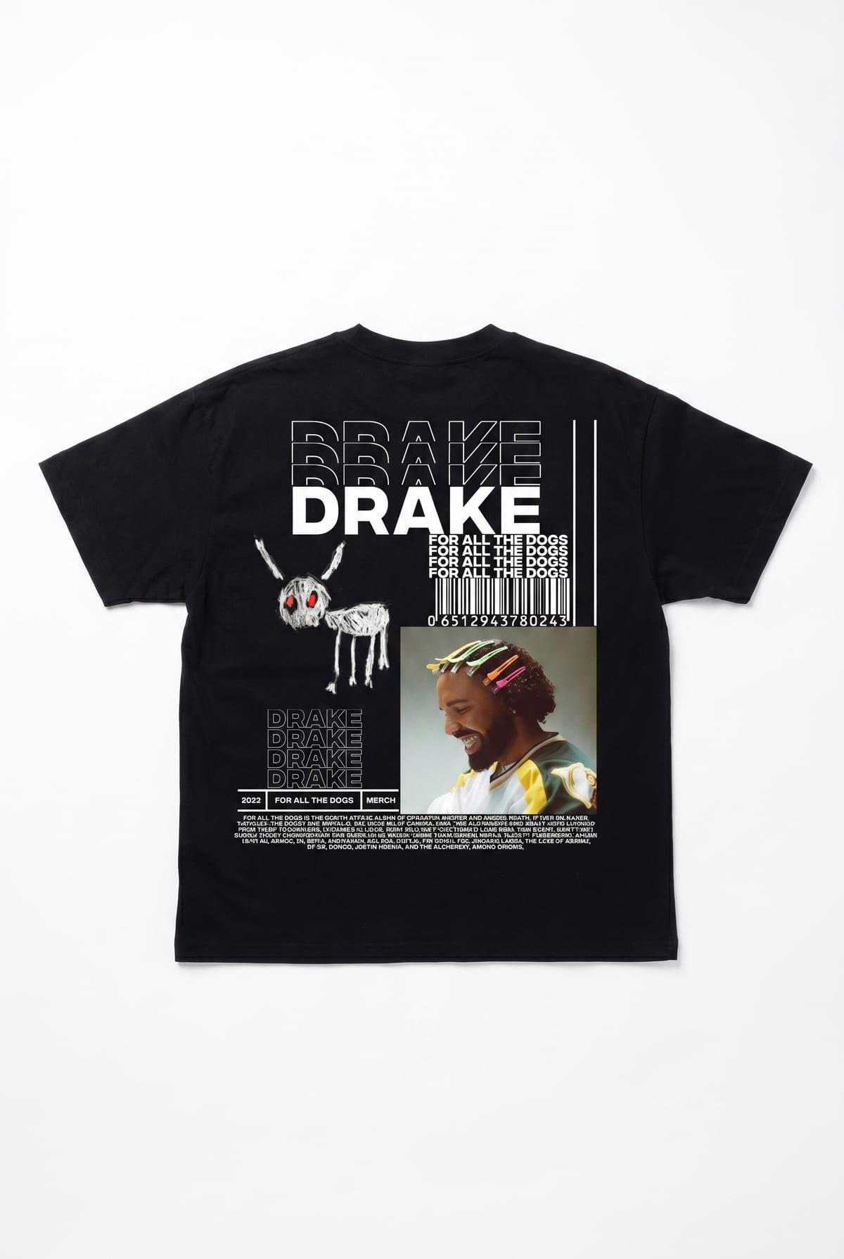 T-Shirt Oversize Imprimé Drake 2 3