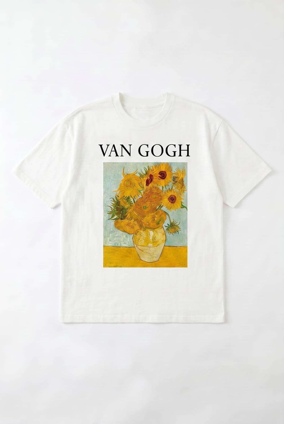 T-Shirt Oversize Imprimé Van Gogh