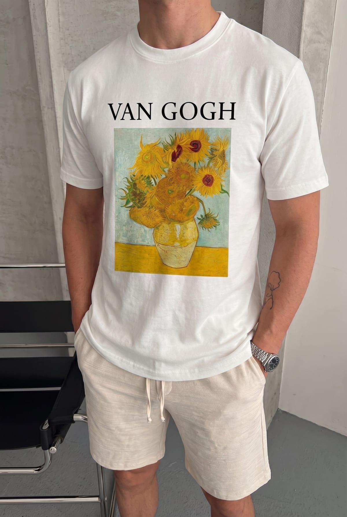 T-Shirt Oversize Imprimé Van Gogh 2