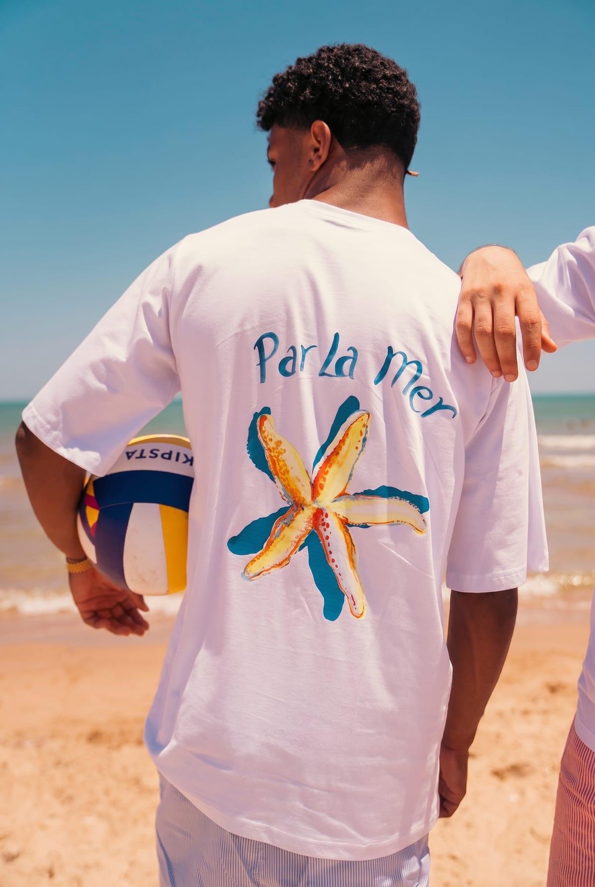 Set T-Shirt Par LA Mer + Short Riée Blue 2