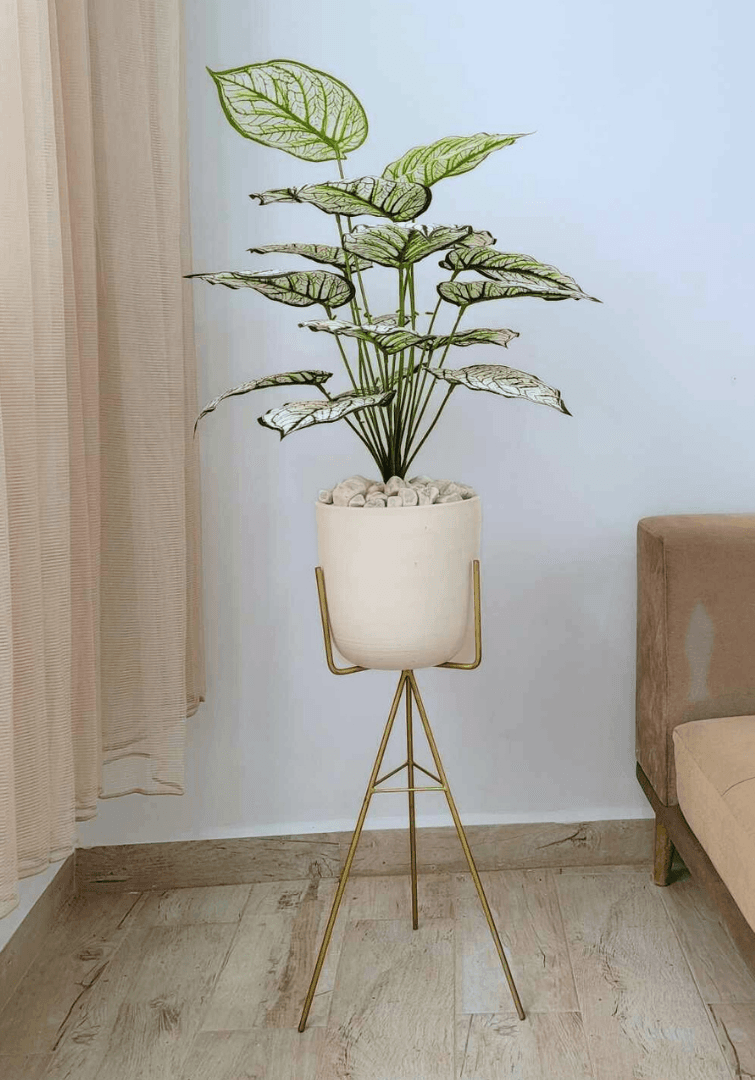 Plante artificielle Epipremnum aureum Dans Un Pot En Céramique Avec Support A24