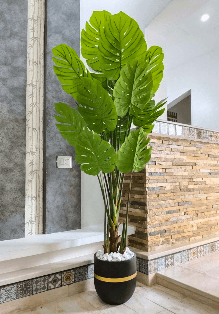 Plante Artificielle Monstera Dans Un Pot En Céramique X135
